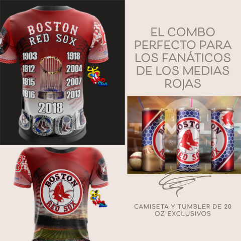 *2023 Boston Red Sox T Shirt & 20 oz Tumbler Combo