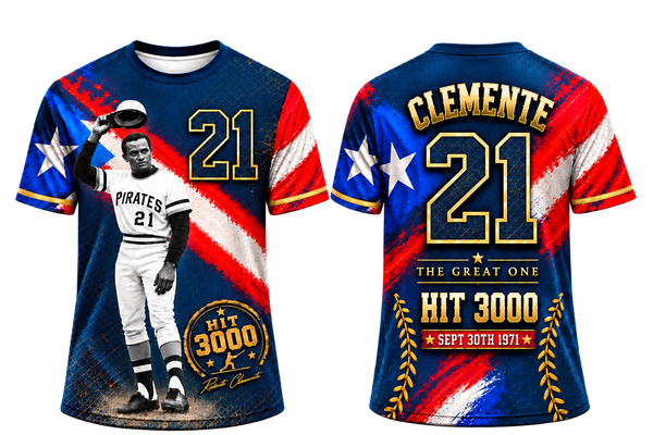 Camiseta Clemente Hit 3000 - Vista frente y espalda