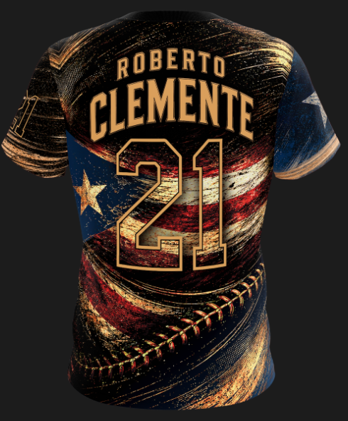 Camiseta Roberto Clemente 2026 espalda con número 21