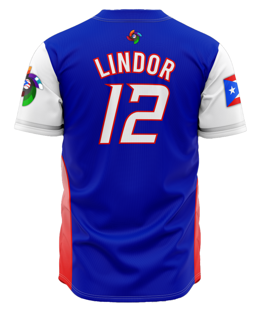 *2023 Puerto Rico Baseball Jerseys - Lindor