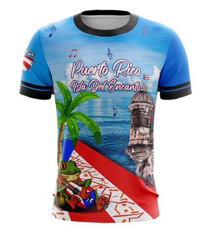 Camiseta técnica para hombre – Puerto Rico Hardwoods
