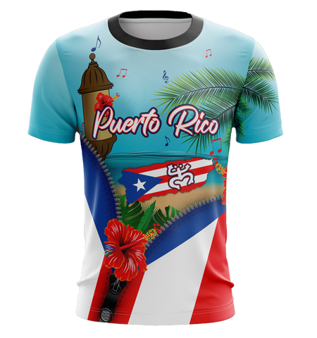 Camiseta técnica para hombre – Puerto Rico Hardwoods