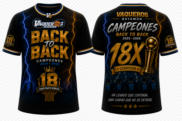Camiseta Vaqueros Campeones Back2Back