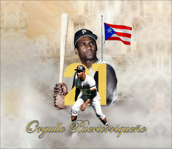 Vaso de 20 Oz Roberto Clemente Orgullo Puertoriqueno