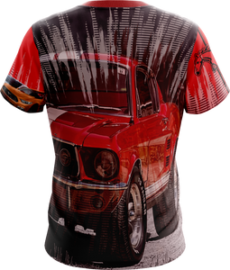 Stunning Puerto Rico T-shirt with a night sky design, featuring coqui frogs and star patterns, perfect for island pride and celestial-themed apparel enthusiasts.