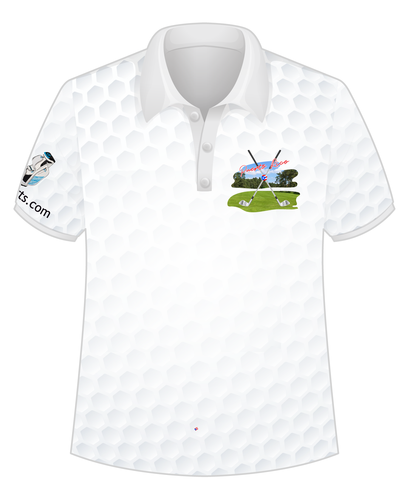 Puerto Rico Golf Polo Shirt - 100% Dry Fit