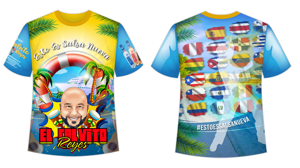 Esto es Salsa Nueva SalsaCruise #24 - Camiseta oficial de Edwin “El Calvito Reyes”